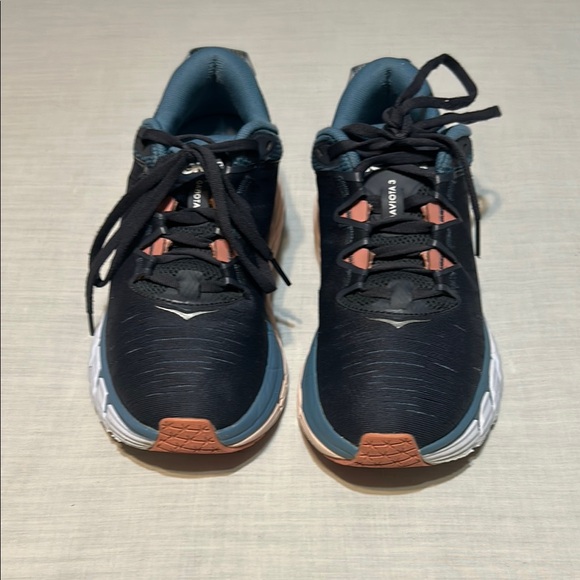 Hoka Navy and Coral Athletic Sneakers - Picture 5 of 7